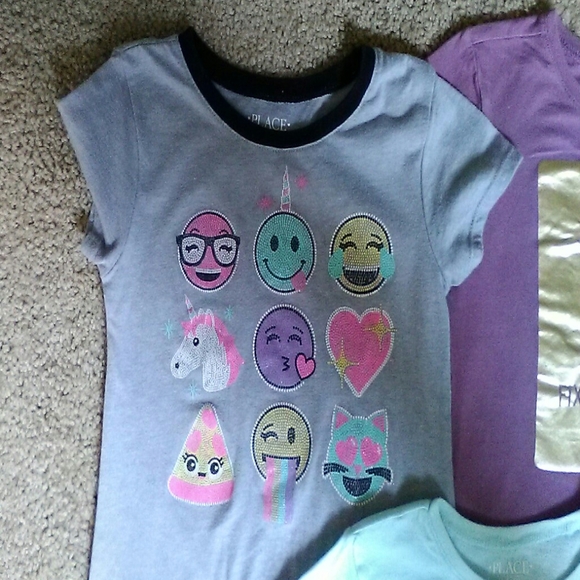 Children's Place girl Tees size 5-6 - Picture 4 of 5